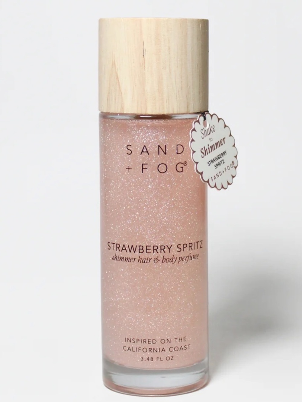 Sand + Fog Strawberry Spritz Shimmer Hair & Body Perfume - 3.48 oz